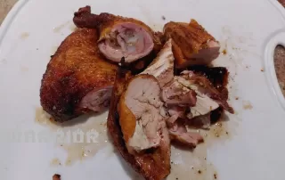 Smoked Golden Brown Chicken Sliced Portions