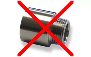 BBQ Guru DigiQ DX3 BBQ Adaptor-Threaded (Not Included)