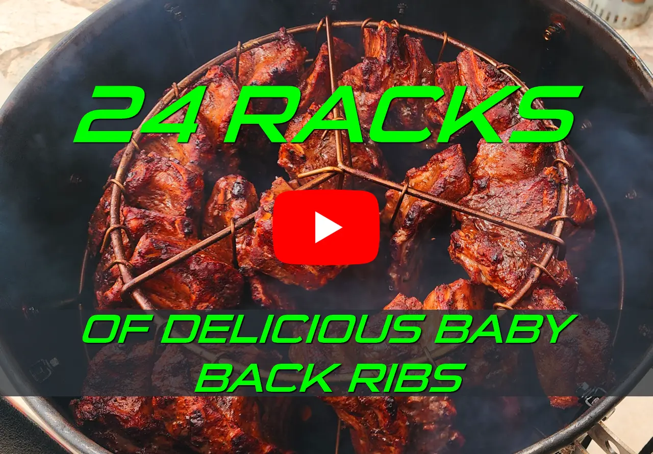 24 Racks Of Delicious Baby Back Ribs