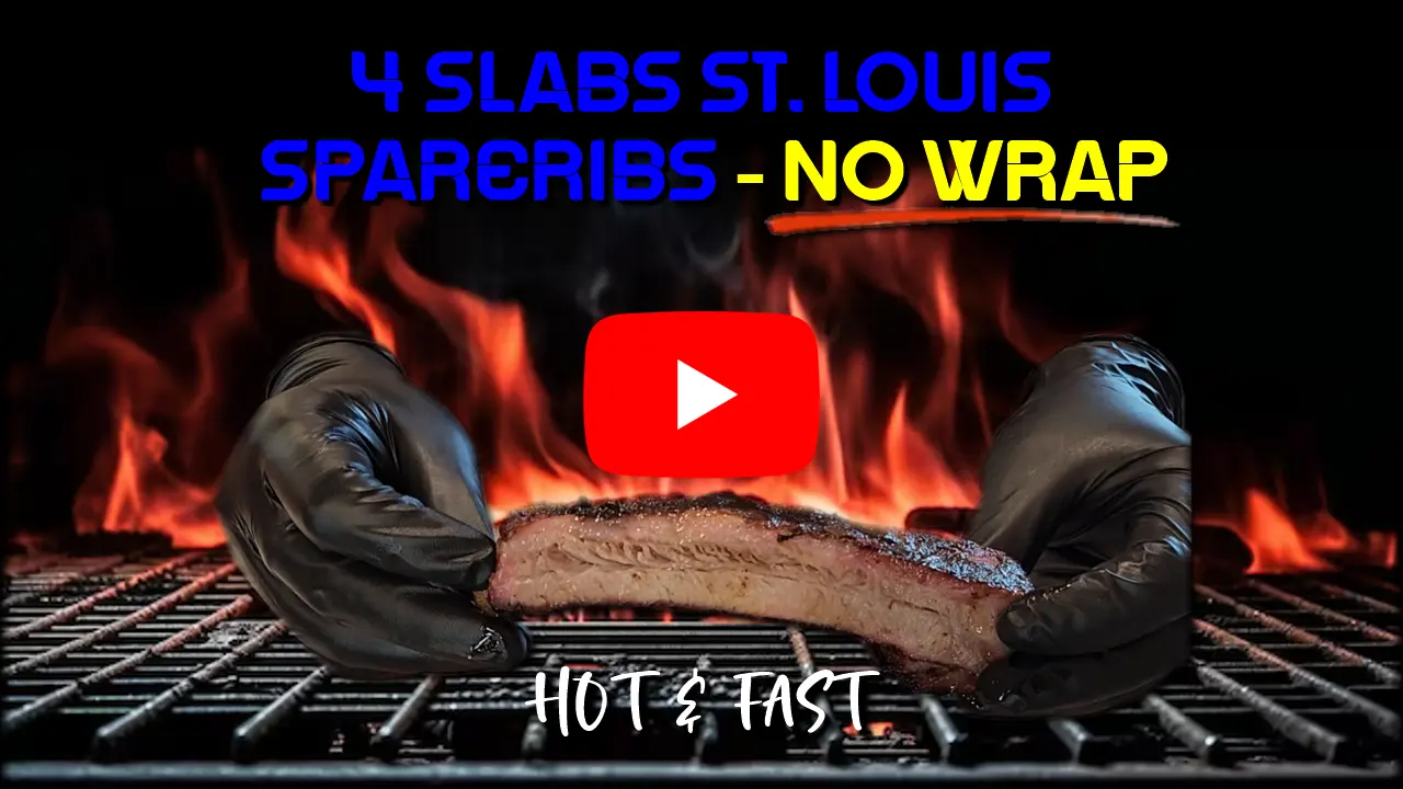 NO WRAP ST. LOUIS STYLE SPARERIBS SMOKED HOT & FAST